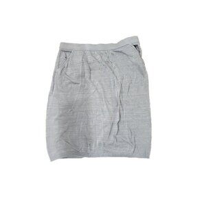 MarlaWynne Skirt Mini Gray Elastic Minimalist Pockets Women's Large